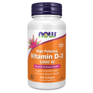 NOW VIT D3 1,000 360CT